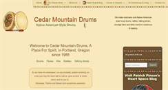 Desktop Screenshot of cedarmountaindrums.com