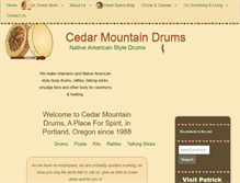 Tablet Screenshot of cedarmountaindrums.com